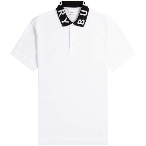 burberry logo intarsia cotton piqué polo shirt|Men's Designer Polo Shirts & T.